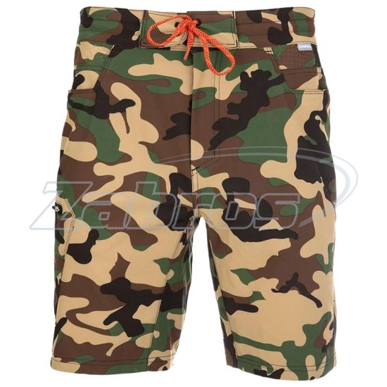 Фото Simms Seamount Board Shorts, 13495-569-W40, Woodland Camo