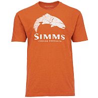 Футболка Simms Wood Trout Fill T-Shirt, 13437-799-50, XL, Adobe Heather: купить, цена, Киев, Украина | Zabros