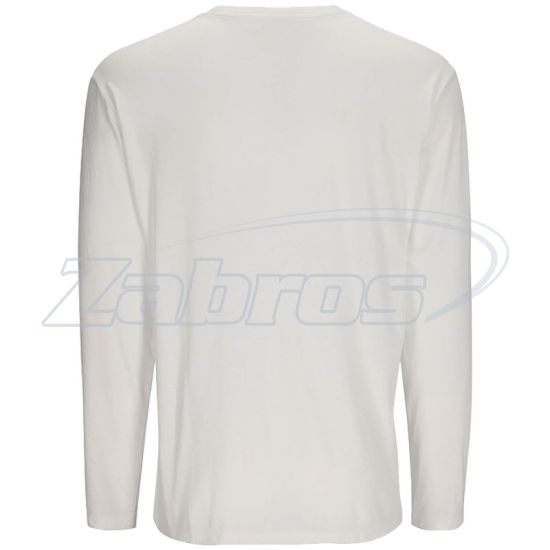 Фотография Simms Logo LS Shirt, 13626-100-40, L, White