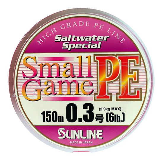 Фото Sunline Small Game PE, #0,2, 0,09 мм, 2,2 кг, 150 м, Pink