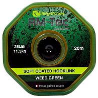 Повідковий матеріал RidgeMonkey RM-Tec Soft Coated Hooklink, 15,87 кг, 35 lb, 20 м, Weed Green для риболовлі, купити, ціни в Києві та Україні, інтернет-магазин | Zabros