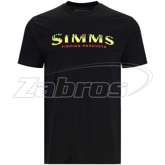 Фото Simms Logo T-Shirt, 12803-1035-40, L, Black Neon