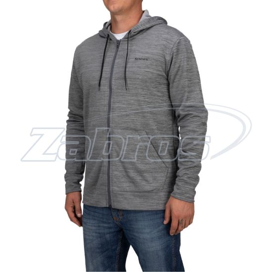 Ціна Simms Challenger Hoody - Full Zip, 13281-083-60, XXL, Steel Heather