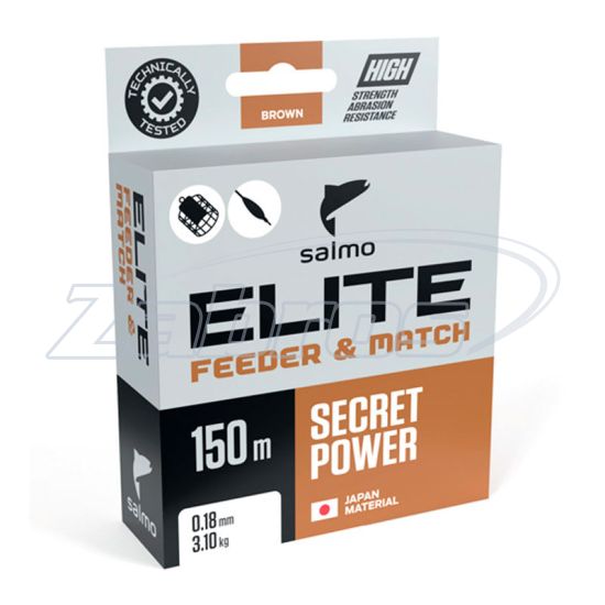 Фото Salmo Elite Feeder & Match, 4119-025, 0,25 мм, 5,95 кг, 150 м, Brown Фото Salmo Elite Feeder & Match, 4119-025, 0,25 мм, 5,95 кг, 150 м, Brown