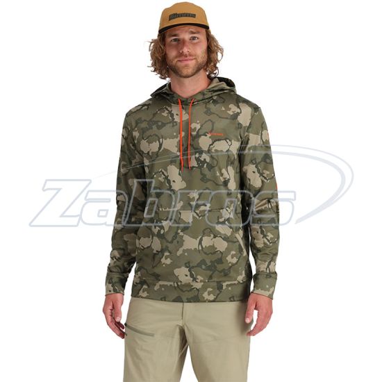 Фотография Simms Challenger Hoody, 13280-1082-40, L, Regiment Camo Olive Drab