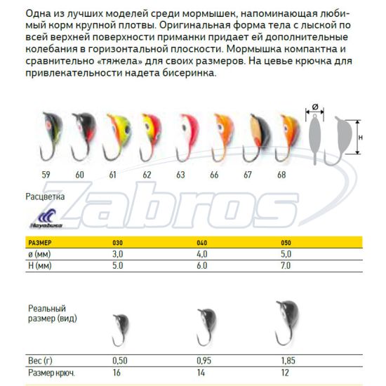 Фотография Lucky John Мидия с петелькой, 1,85 г, 5 мм, 5 шт, 2450-68