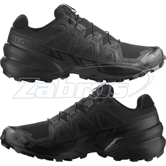 Фотография Salomon Speedcross 6 Forces, L47161100, 9, Black/Phantom