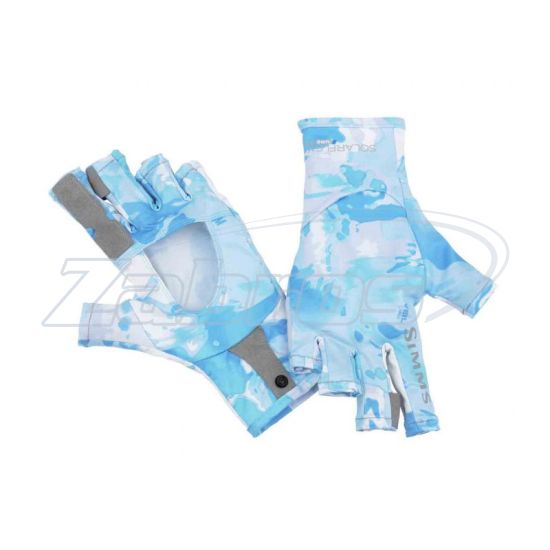 Фото Simms SolarFlex SunGlove, 10489-940-50, XL, Cloud Camo Blue