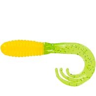 Силикон Big Bite Baits Triple Tip Grub, 2,00", 5,08 см, 10 шт, Yellow/Chart Shine: купить, цена, Киев, Украина | Zabros