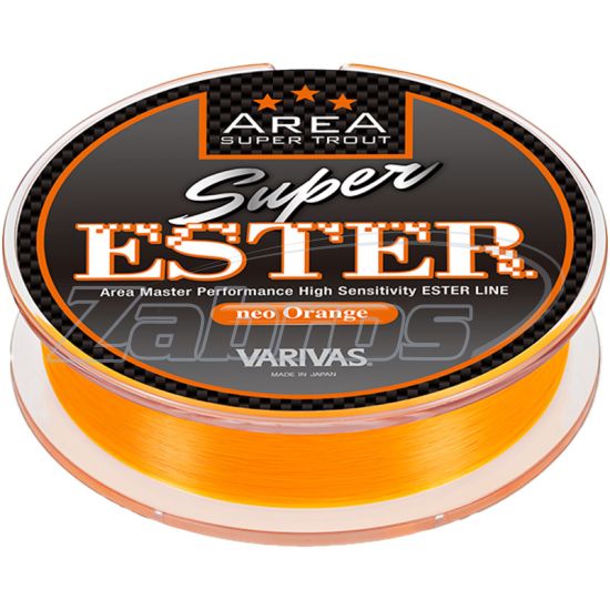 Фото Varivas Super Trout Area Super Ester, 0,117 мм, 1,04 кг, 140 м, Neo Orange