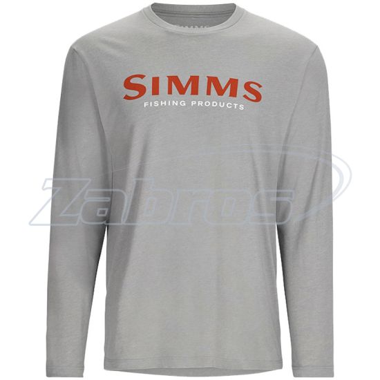 Фото Simms Logo LS Shirt, 13626-1181-40, L, Cinder Heather