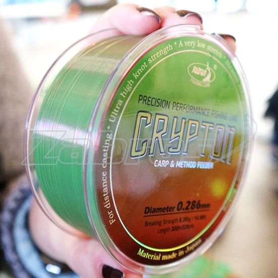 Фотографія Katran Crypton Carp & Method Feeder, 0,255 мм, 5,7 кг, 300 м, Green-Red