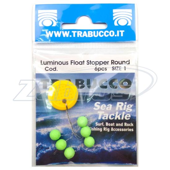 Фотография Trabucco Luminous Float Stop Round, 104-51-810, #1, 6,5 мм, 6 шт