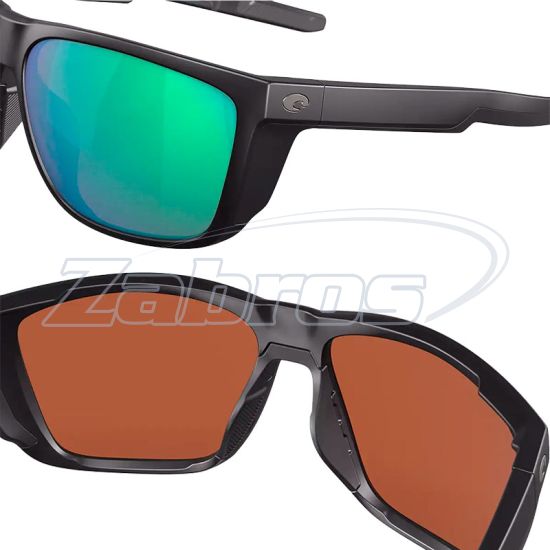 Купить Costa Del Mar Ferg XL, 97963874229, Matte Black Green Mirror, Glass
