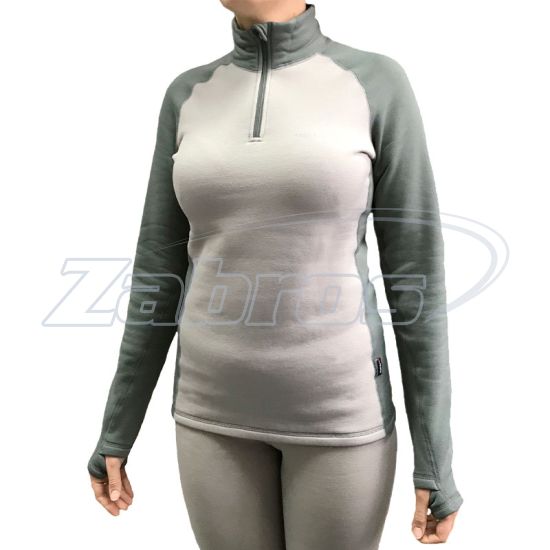 Фото Fahrenheit Power Stretch Pro Zip Woman, S, Light Gray/Dark Gray