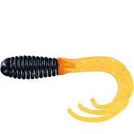 Силікон Big Bite Baits Triple Tip Grub, 2,00", 5,08 см, 10 шт, Black/Orange Silver: купити, ціна, Київ, Україна | Zabros