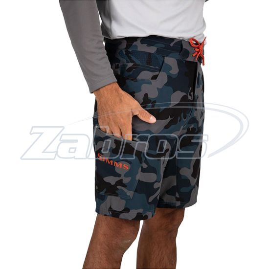 Simms Seamount Board Shorts, 13495-729-W30, Woodland Camo Storm, Київ
