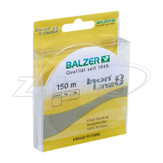 Фото Balzer Iron Line 8x, 12661 018, 0,18 мм, 12,7 кг, 150 м, Yellow