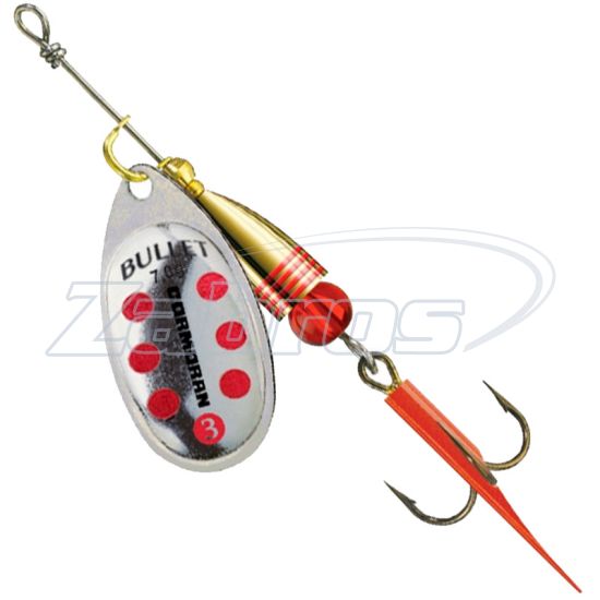 Фото Cormoran Bullet, 50-84051, #1, 3 г, Silver/Red Dotted