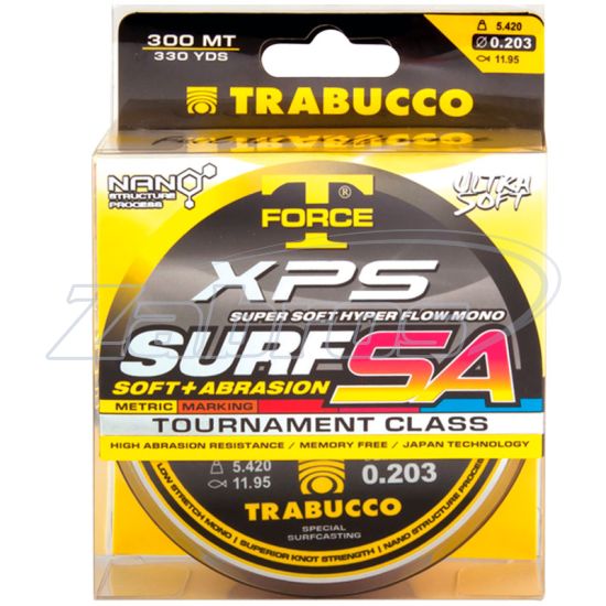Фотография Trabucco T-Force XPS Surf SA Soft+Abrasion, 052-08-300, 0,31 мм, 11,92 кг, 300 м