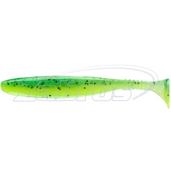 Фото Daiwa Tournament D'Fin, 4,00", 16502-510, 10 см, 7 шт, UV Chartreuse Tiger