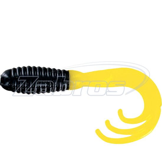 Фото Big Bite Baits Triple Tip Grub, 2,00", 5,08 см, 10 шт, Black/Yellow