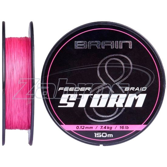 Фото Brain Storm 8X, 0,06 мм, 3,8 кг, 150 м, Pink