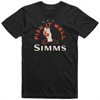 Футболка Simms Cheers Fish It Well T-Shirt, 13394-001-40, L, Black, купити, ціни в Києві та Україні, інтернет-магазин | Zabros