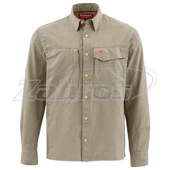Фото Simms Guide Fishing Shirt - Solid, 11710-260-50, XL, Dark Khaki