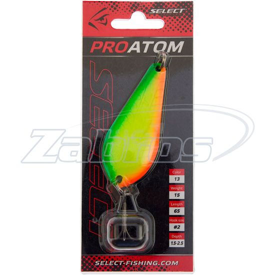 Фотографія Select ProAtom, 15 г, 6,5 см, 13