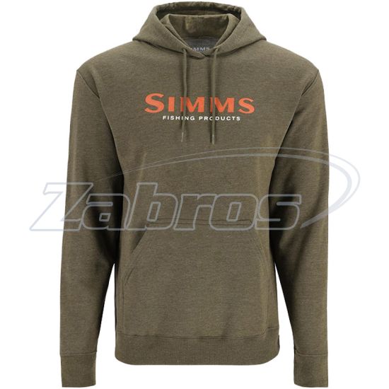 Фото Simms Unisex Logo Hoody, 14143, L, Military Heather