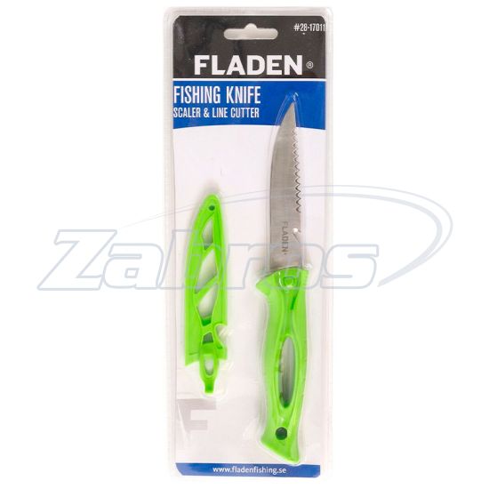 Фото Fladen Fishing Knife Green, Blister, 28-17011B