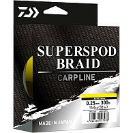 Шнур Daiwa Superspod Braid, 12742-325, 0,25 мм, 14,4 кг, 300 м, Hi-Vis Yellow, купити, ціни в Києві та Україні, інтернет-магазин | Zabros