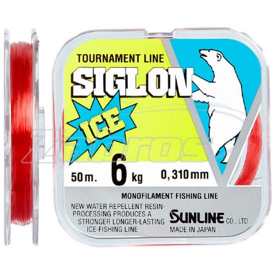 Фото Sunline Siglon Ice F, 0,31 мм, 6 кг, 50м, Red