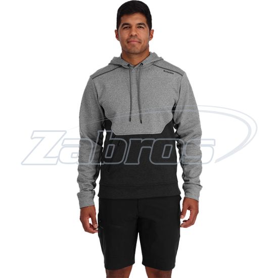 Фотография Simms CX Hoody, 13654-2006-30, M, Steel Heather/Black Heather