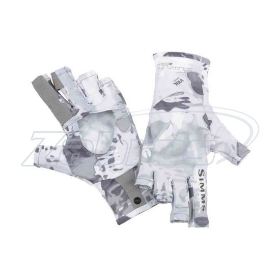 Фото Simms SolarFlex SunGlove, 10489-069-50, XL, Cloud Camo Grey