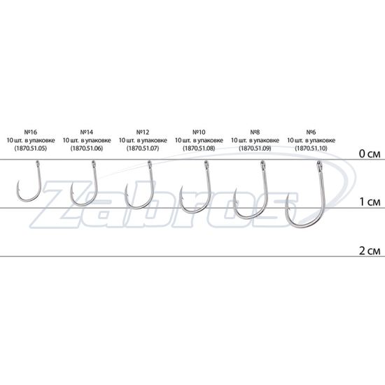 Малюнок Select Carp Classic, 10, 10 шт, Black