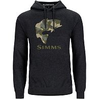 Толстовка Simms Bass Fill Hoody, 13767-086-70, XXXL, Charcoal Heather: купить, цена, Киев, Украина | Zabros