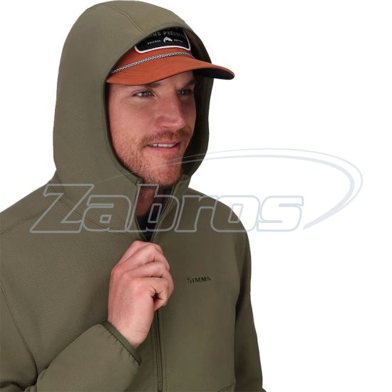 Малюнок Simms Strata 330 Half Zip Midlayer Hoody, 14232, M, Loden