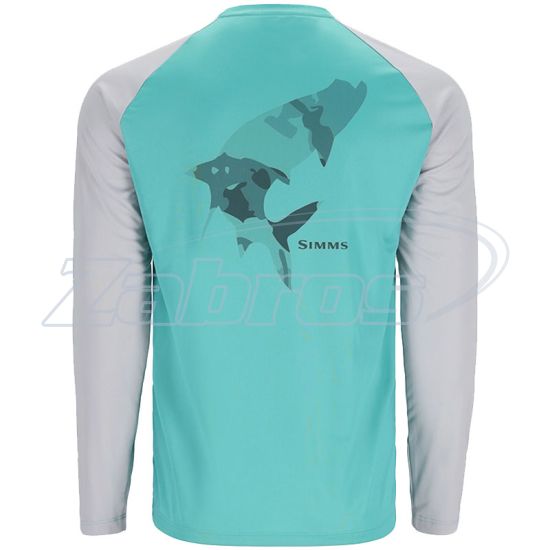 Фотография Simms Tech Tee - Artist Series, 13533-2045-70, XL, Tarpon/Sea Breeze/Sterling