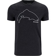 Футболка Simms Trout Outline T-Shirt, 13519, S, Dark Gunmetal Heather: купить, цена, Киев, Украина | Zabros
