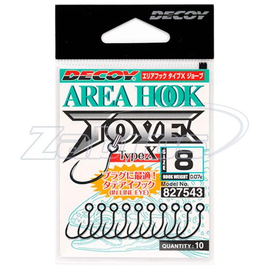 Малюнок Decoy AH-10, Area Hook Type X Jove, 6, 10 шт