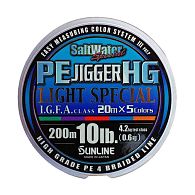 Шнур Sunline PE Jigger HG Light Special, #1,5, 0,21 мм, 10 кг, 200 м, Multi Color, купить, цены в Киеве и Украине, интернет-магазин | Zabros