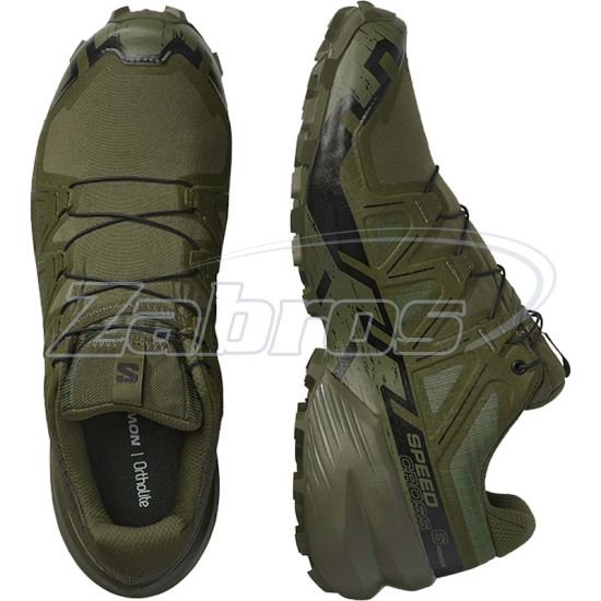 Малюнок Salomon Speedcross 6 Forces, L47161200, 9,5, Ranger Green/Black
