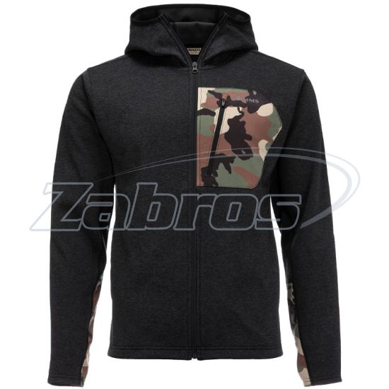 Фото Simms CX Hoody, 13296-788-70, XXXL, Black Heather