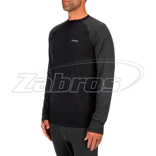 Купить Simms Lightweight Baselayer Top, 13309-001-40, L, Black