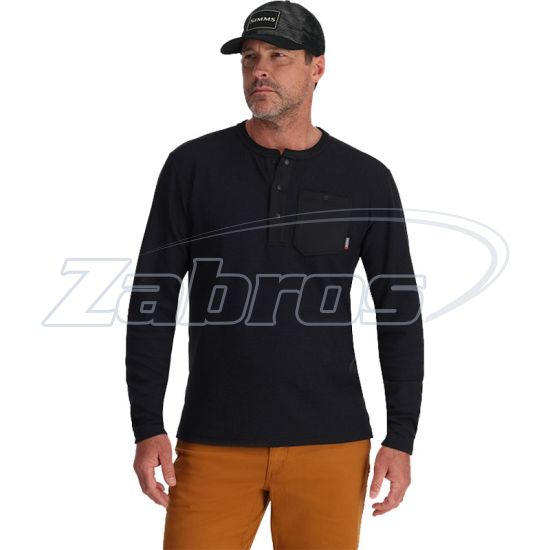 Картинка Simms Highline Henley, 14058-001-40, L, Black