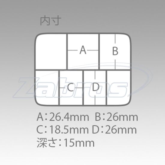 Малюнок Meiho FB-7, 9,4x7x1,7 см