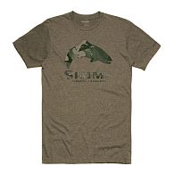 Футболка Simms Trout Hex Flo Camo T-Shirt, 13114-375-60, XXL, Olive Heather, купити, ціни в Києві та Україні, інтернет-магазин | Zabros