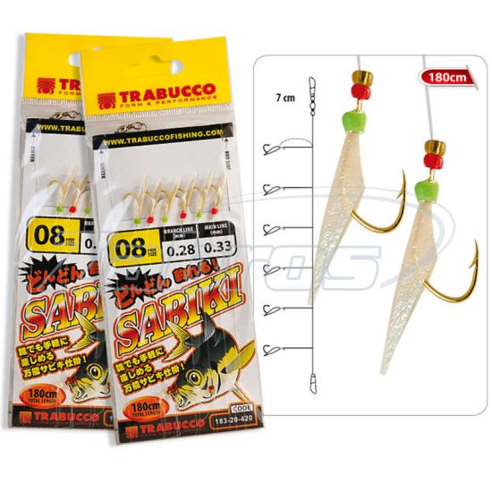 Фото Trabucco Sabiky, 183-20-440, #12, 0,28-0,23 мм, 1,8 м Фото Trabucco Sabiky, 183-20-440, #12, 0,28-0,23 мм, 1,8 м